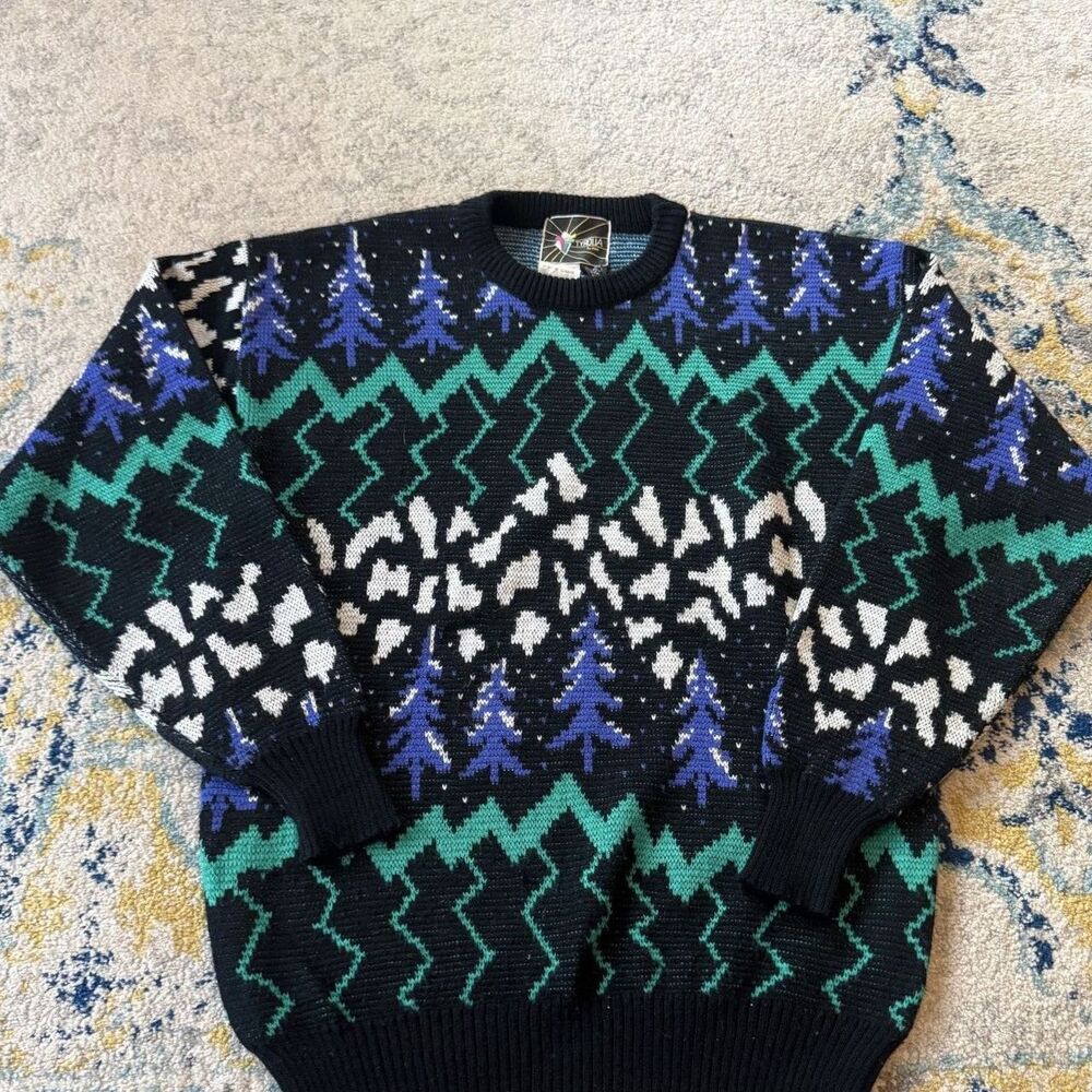 Vintage Tyrolia Snowy Mountain Sweater